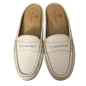 Marc Joseph New York White Lawrence Mule Shoes Size 7.5
